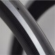 700C 50x25mm 24 fori clincher superficie freno in lega cerchio in carbonio per bici da corsa